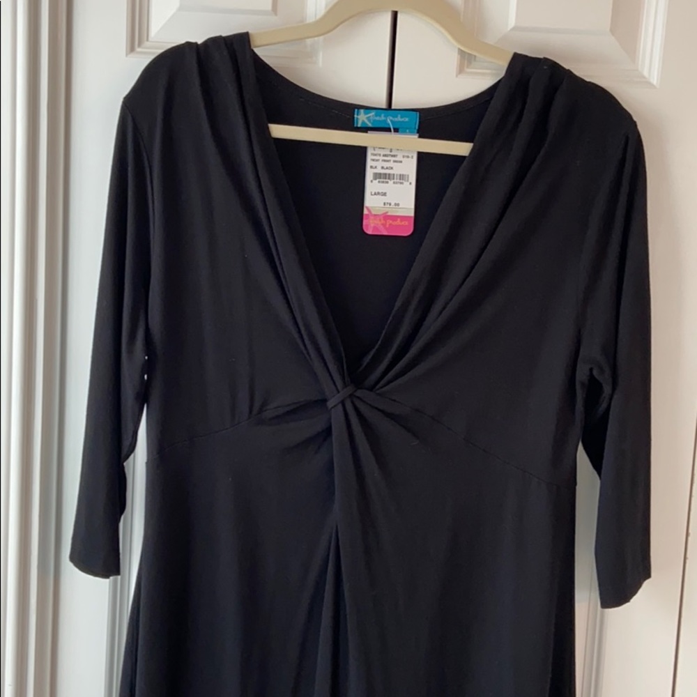 NWT Fresh Produce Solid Black Dress